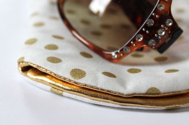 Close up of sunglass case.