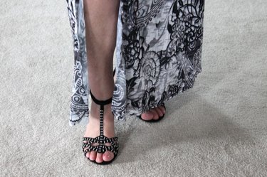 make a slit in a dress