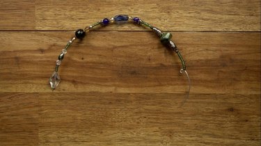 Beading wire for DIY glass beaded garden sparkler.