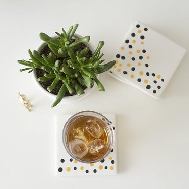 5. ceramic tile coasters