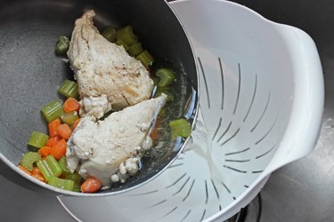 boiled chicken