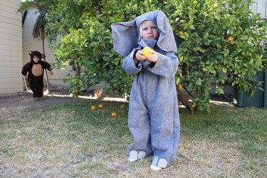 Child in elephant costume