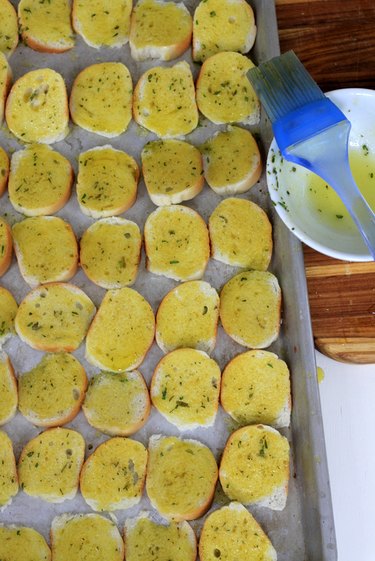 prepared pan for oven