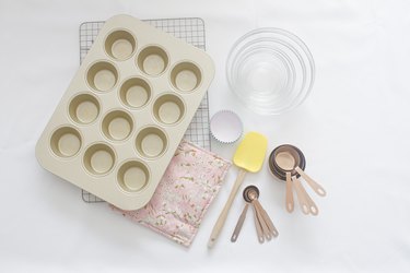 Tools for baking cupcakes