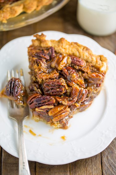 Homemade pecan pie