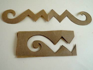 The cut out template.