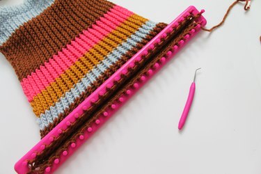 Finished knitting.
