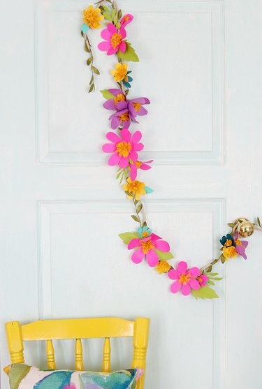 paper flower garland
