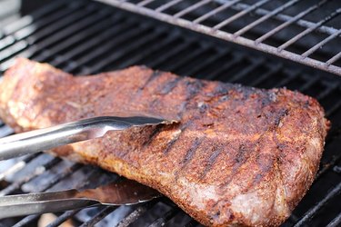 Tri-tip with grill marks