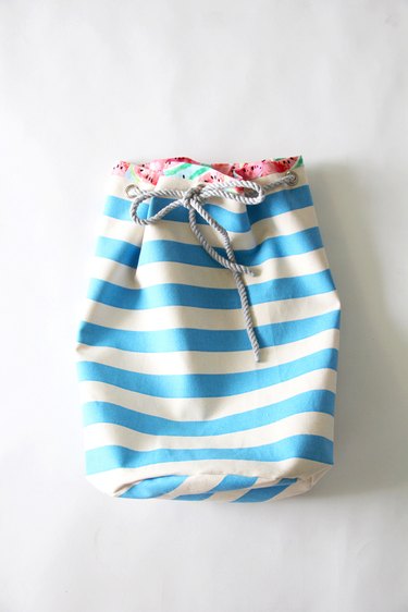 how to sew a drawstring bag with free pattern
