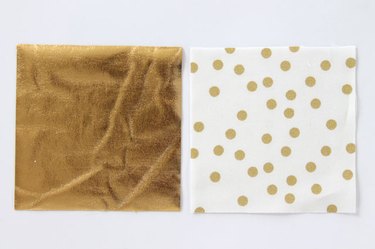 Cut 4-inch squares of fabric.