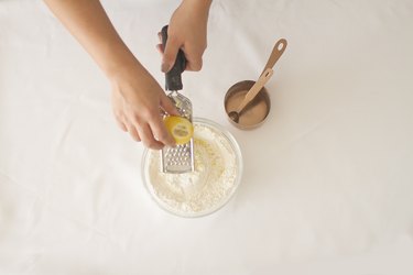 Add lemon zest