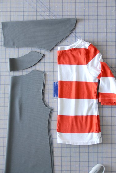 Finished maxi dress pattern pieces