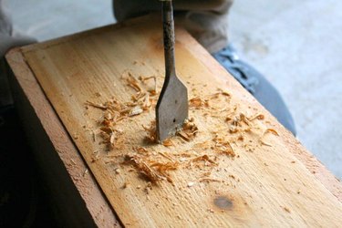 Drilling drainage holes