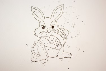 Erase the pencil lines