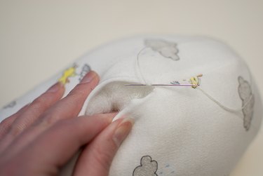 Sew the back opening closed.