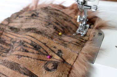 sew around the raw edges