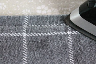 Press accordion fold hem.