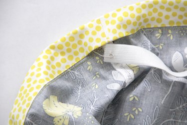 Insert elastic using a safety pin