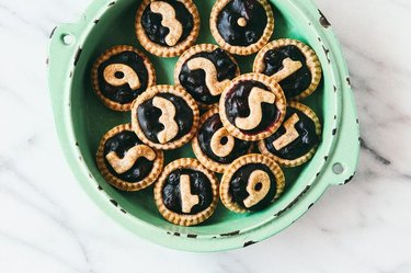 cherry blueberry mini pies