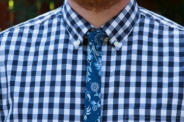 finished skinny tie