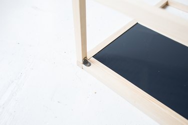 DIY Floor Mirror With Built-In Shelf