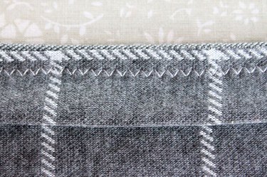 View of zig zag stitch