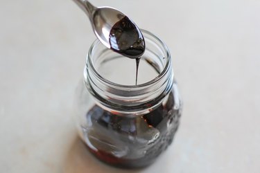 Reduced balsamic vinegar in a jar