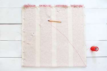 Cut out your round towel
