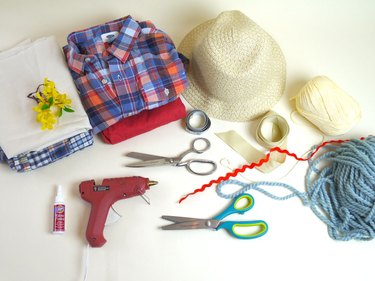 All the supplies needed for this costume.