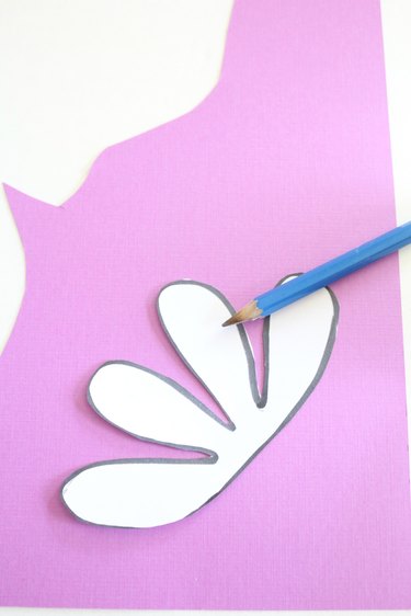 Morning Glory bell flower template