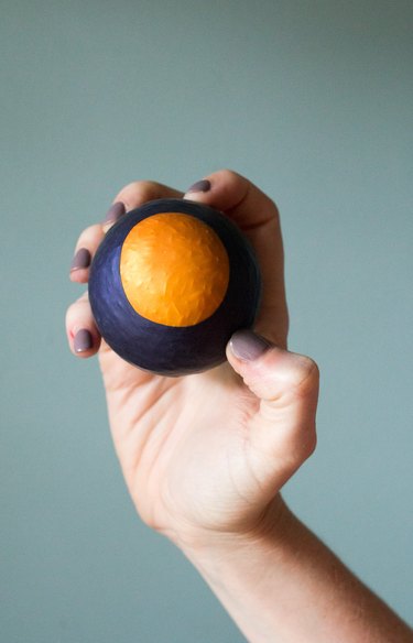 Complete homemade rice-filled stress ball