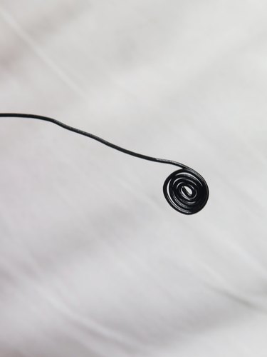 The finished wire coil.