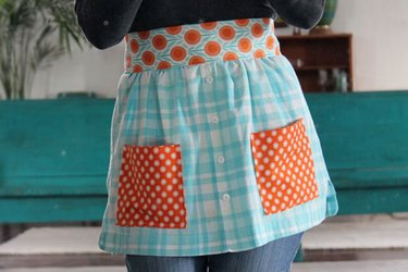 put on finished apron