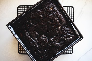 Bake until the edges firm but the middle is still slightly soft.