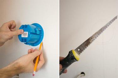 Cut the drywall