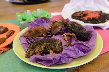 Fried jalapeños made to look like rats