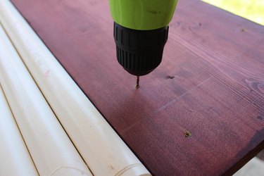Pre-drill holes for screws.