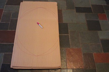 draw and trace a football shape
