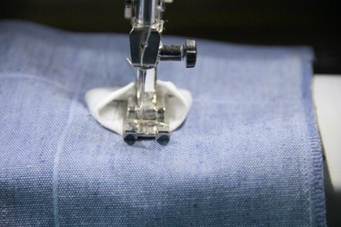Sew opposite side of elastic in place