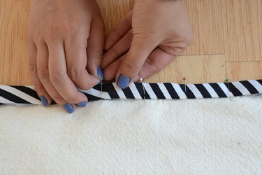 Pin the fold.