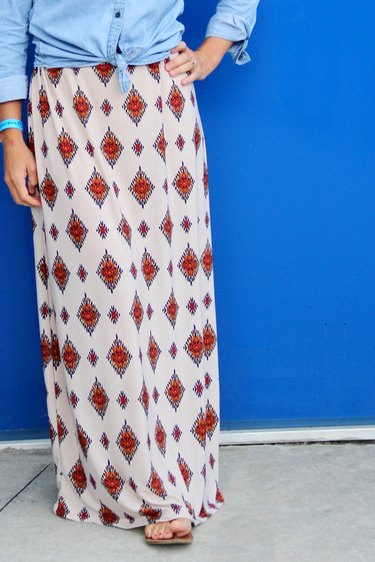Simple maxi skirt DIY