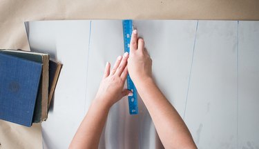 Scoring a blade with an utility knife