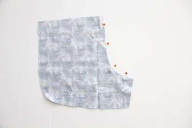 sew front pattern pieces right sides together