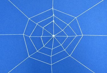 Web with support ropes