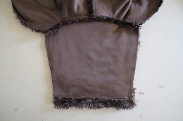 The hem will hold the elastic.