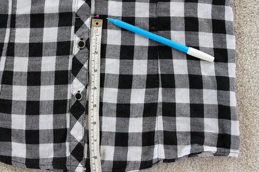 measure and mark new waistline