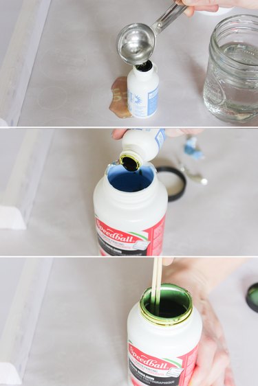 Mixing sensitizer with photo emulsion