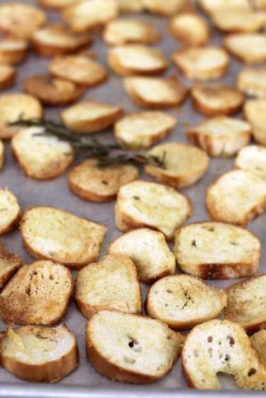roasted bagel chips, method 1