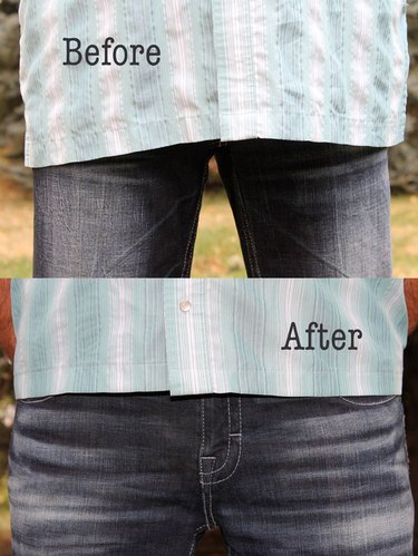 before and after of the shirt